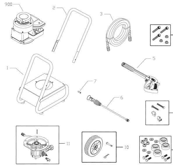 Craftsman Pressure Washer 020257-0 Parts